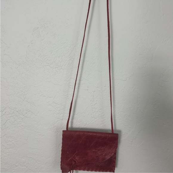 Red Leather Crossbody Bag bundle with Free Crumpler bag . - Picture 3 of 16